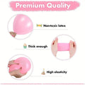 baby shower balloon garland kit for girls with it’s a girl backdrop