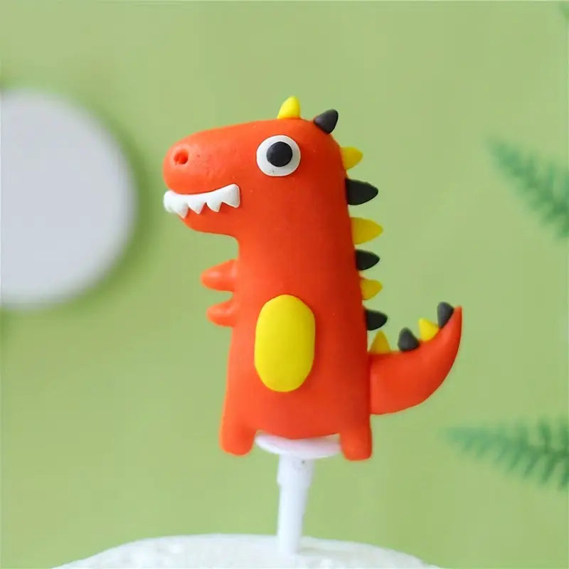 12 PCS Dinosaur Cake Topper Set - Fun Jurassic Theme Decorations for Kids’ Birthday Party Cakes