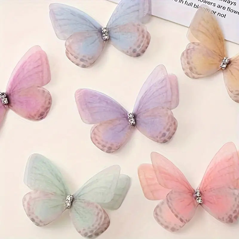 100 Pcs Butterfly Cake Toppers for Decorations, Colorful Butterflies for Party, Wedding, and DIY Craft Projects