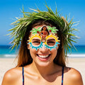 Fun Moana-themed glasses with tropical designs perfect for luaus and beach parties.