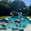 helium or air fillable reflective balloons for indoor and outdoor decor