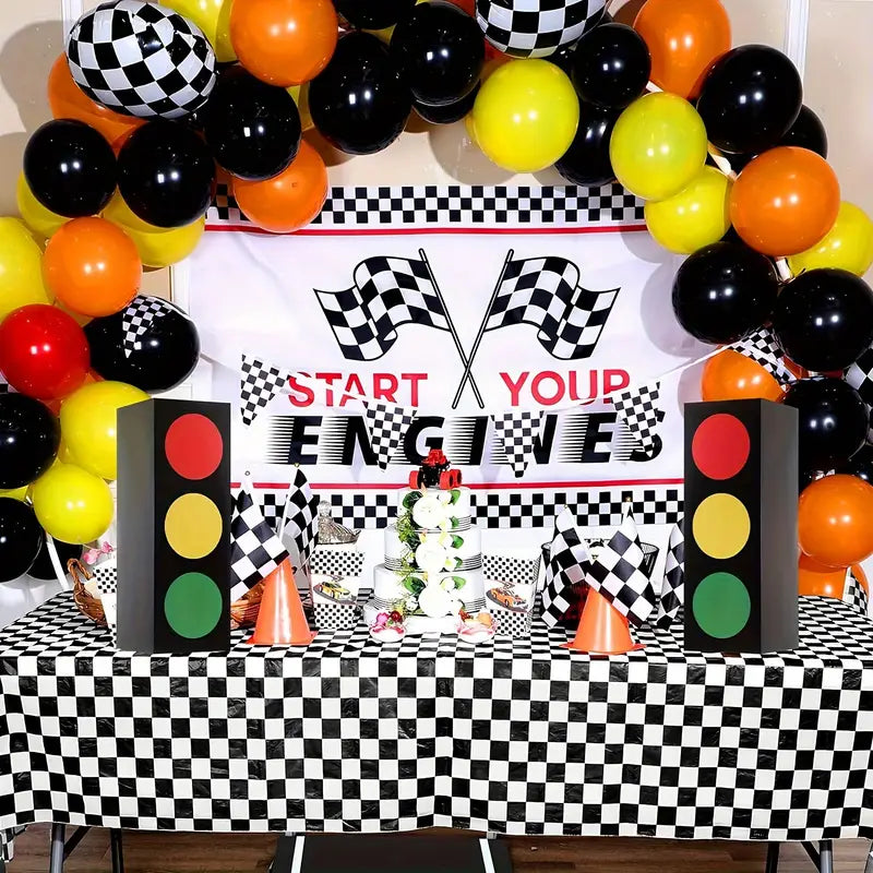 Easy-to-assemble racing traffic light boxes for party setup
