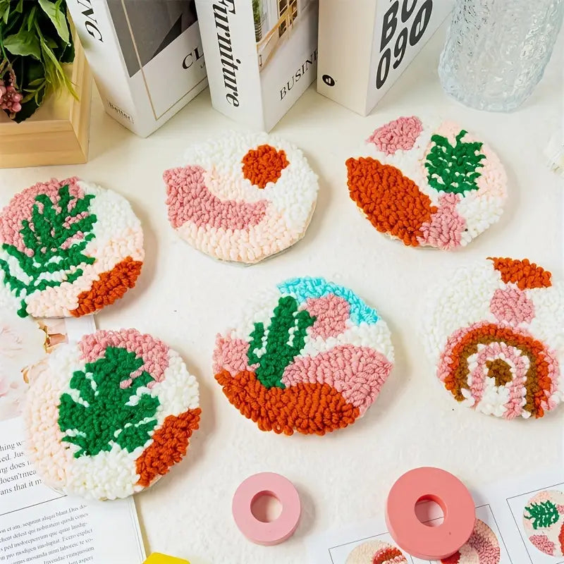 DIY Felt Coasters Set – 22 Pcs, Craft Kit for Making Colorful Coasters, Perfect for Craft Classes, Parties, and Gifts