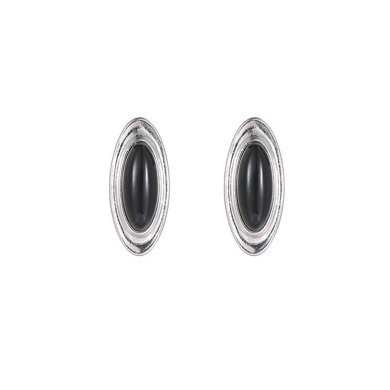 Minimalist 18K Gold Plated 925 Sterling Silver Oval Link Drop Earrings for Women, Dainty Geometric Hoop Earrings, Elegant Everyday Jewelry, Lightweight Chic Statement Earring Gifts