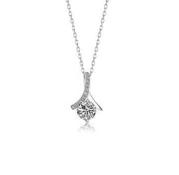 Dazzling Soulmate Necklace With Message Card: Exclusive Birthday Gift for Her - Elegant Sterling Silver Pendant, Perfect for Wife's Special Day & Christmas