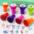 Bright and colorful self-inking stamps featuring fun animated characters.