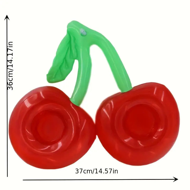 Cherry Inflatable Drink Holder –1 PC Fun Floating Cup Holder for Pool, Beach & Party Decorations